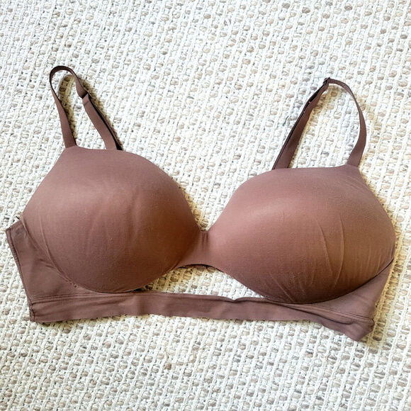 Victorias Secret 40D Bra Dark Brown Incredible Padded Wireless - Picture 1 of 4